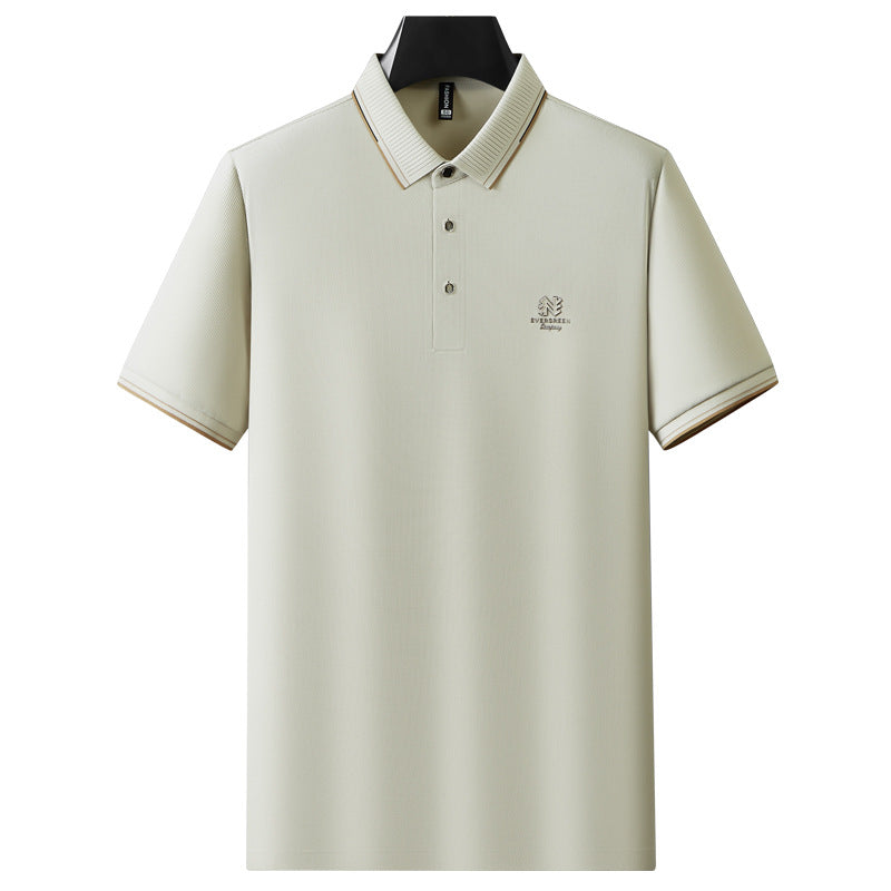 AeroFlex Light Brown Stitchless Polo T-Shirt - Goamen