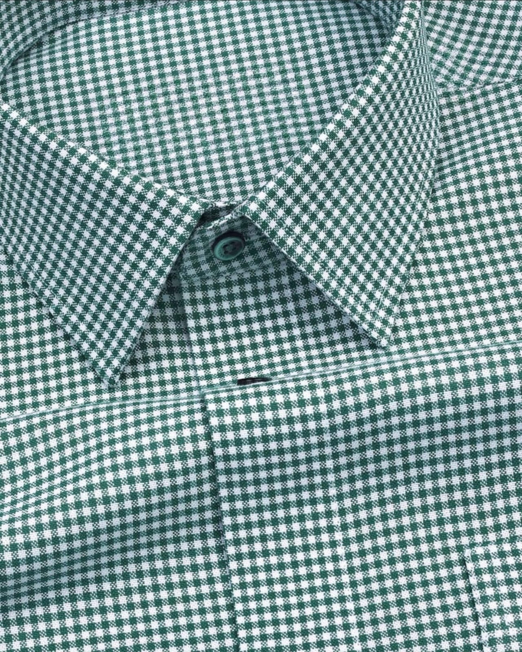 Men's Dark Green Regular Fit Checks Full Sleeve Shirt - Goamen