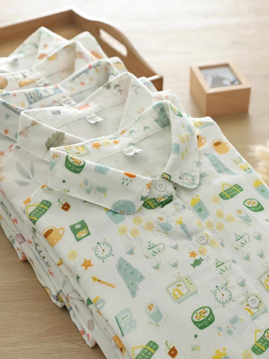Men's Cotton Linen Printed Shirt Regular Fit Full Sleeve Shirts - Goamen